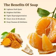 PALFICAB Kojic Acid Turmeric Soap – Dark Spot Remover & Hydrating Brightening Bar (2 Bars)