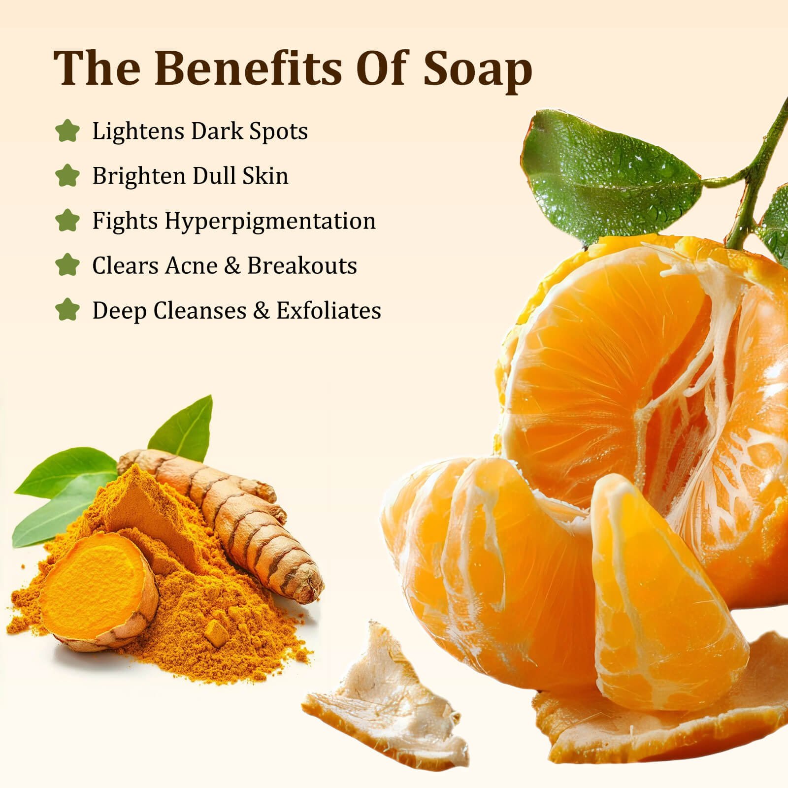 PALFICAB Kojic Acid Turmeric Soap – Dark Spot Remover & Hydrating Brightening Bar (2 Bars)