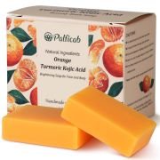 PALFICAB Kojic Acid Turmeric Soap – Dark Spot Remover & Hydrating Brightening Bar (2 Bars)