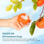 120g Persimmon Deodorant Soap, Natural Extract Body Wash for Body Odor & Elderly Smell, Gentle for All Skin Types